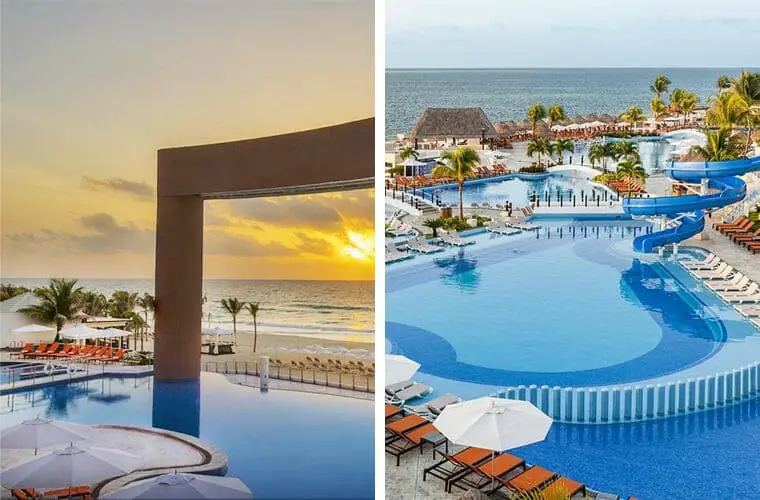 Comparación de piscinas: Beach Palace y Moon Palace